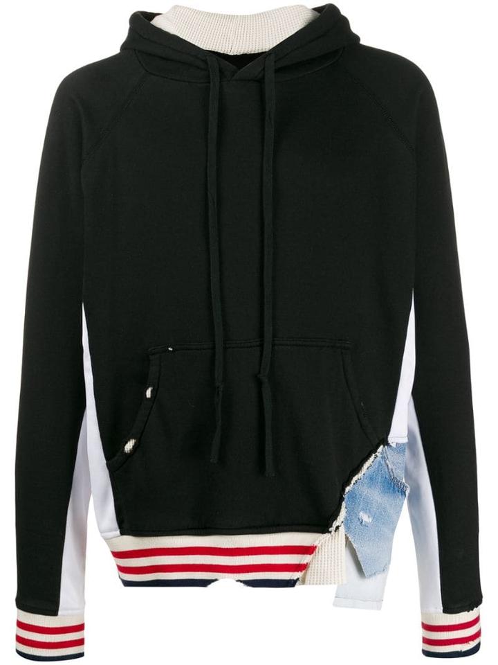 Greg Lauren Deconstructed Hoodie - Black