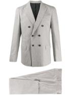 Eleventy Double-breasted Suit - Grey