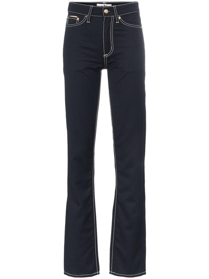 Eytys Cypress Wool Straight Leg Jeans - Blue