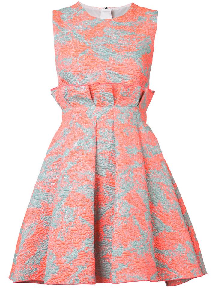 Msgm - Brocade Dress - Women - Polyamide/polyester/metallic Fibre - 40, Women's, Pink/purple, Polyamide/polyester/metallic Fibre