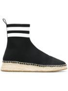 Alexander Wang High Ankle Sock Espadrilles - Black