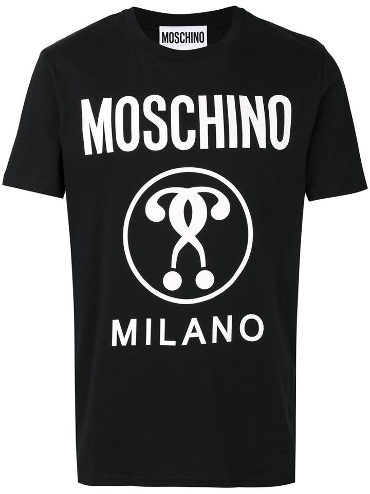 Moschino - Logo Front T-shirt - Men - Cotton - 50, Black, Cotton