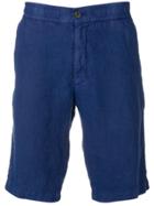 Z Zegna Plain Deck Shorts - Blue
