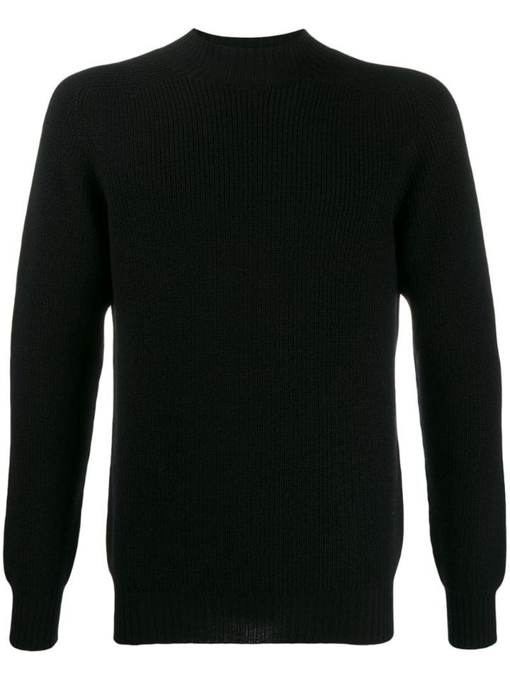 Tagliatore Ribbed Jumper - Black