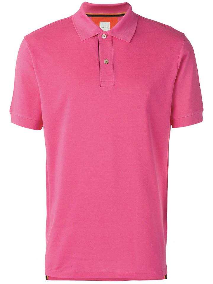 Paul Smith Polo Shirt, Size: Large, Pink/purple, Cotton