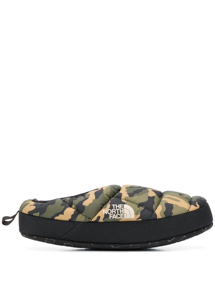 The North Face Camouflage-print Shell Slip-ons - Green
