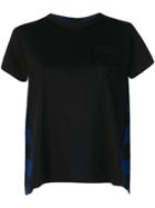 Sacai Plaid Back T-shirt - Black
