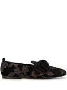 Dolce & Gabbana Bow Detail Loafers - Black