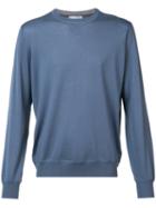 Brunello Cucinelli - Crew Neck Sweatshirt - Men - Cashmere/wool - 50, Blue, Cashmere/wool