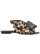 No21 Leopard Print Mules - Brown