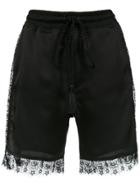 À La Garçonne Lace Detail Short - Black