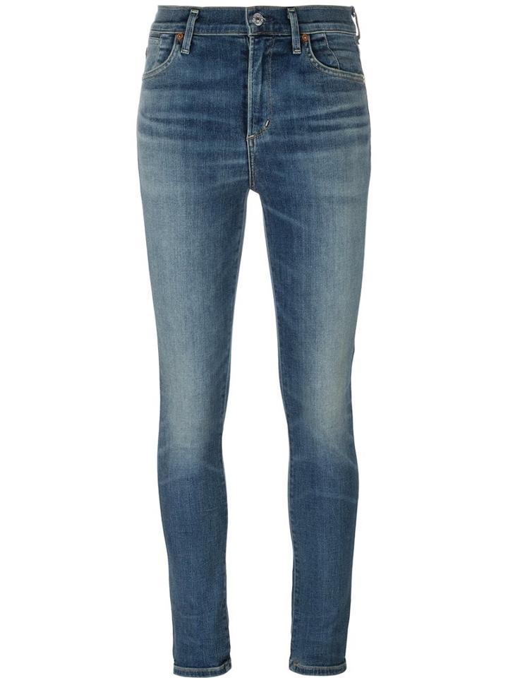 Citizens Of Humanity 'charlie' Jeans, Women's, Size: 24, Blue, Cotton/polyester/polyurethane