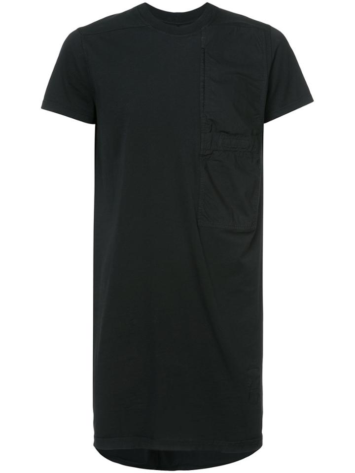 Rick Owens Drkshdw Long-line Pocket T-shirt - Black