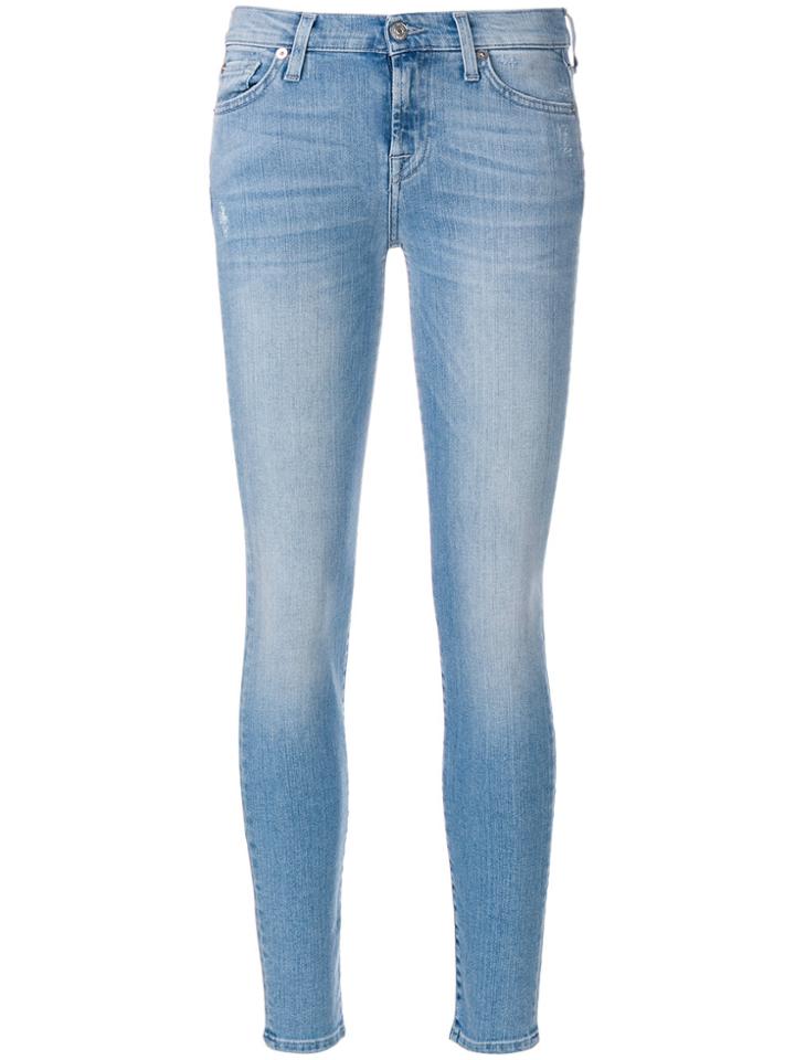 7 For All Mankind Designer Skinny Jeans - Blue
