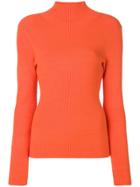 Études Sister Turtleneck Fitted Sweatshirt - Yellow & Orange