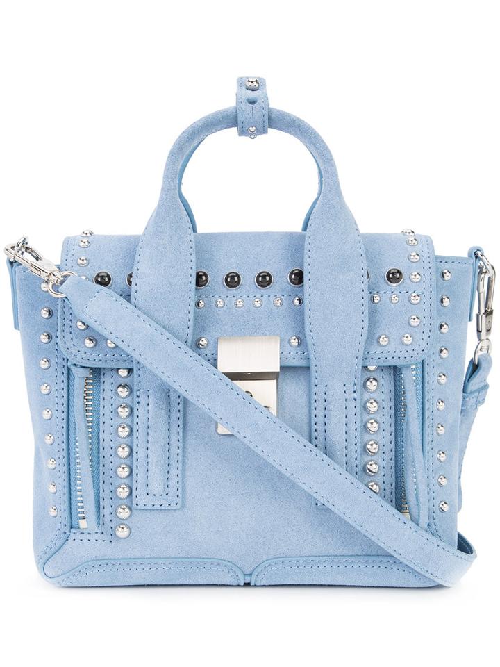3.1 Phillip Lim Pashli Mini Satchel, Women's, Blue, Suede