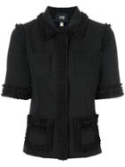Cavalli Class Shortsleeved Ruffle Jacket - Black