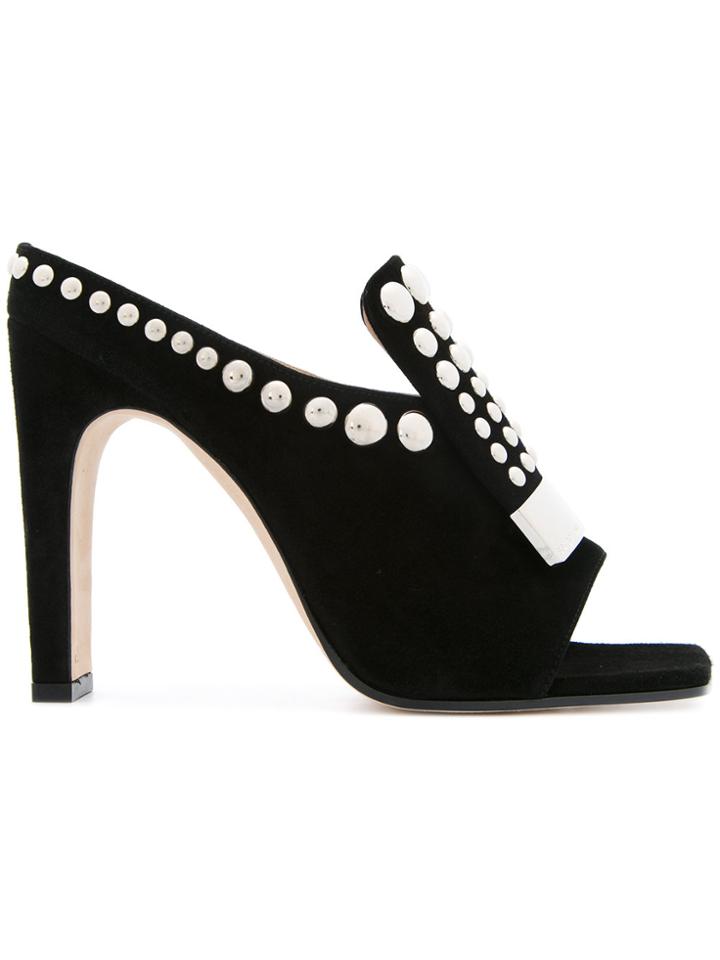 Sergio Rossi Studded Sandals - Black