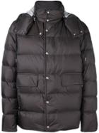 Moncler Gamme Bleu Hooded Padded Jacket, Men's, Size: 3, Grey, Polyamide/cotton/cupro/feather Down