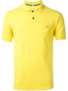 Sun 68 Classic '68 Solid' Polo Shirt, Men's, Size: Small, Yellow/orange, Cotton/spandex/elastane