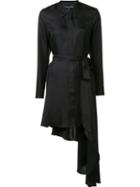 Thomas Wylde Silk 'purple Haze' Dress, Women's, Size: Large, Black, Silk