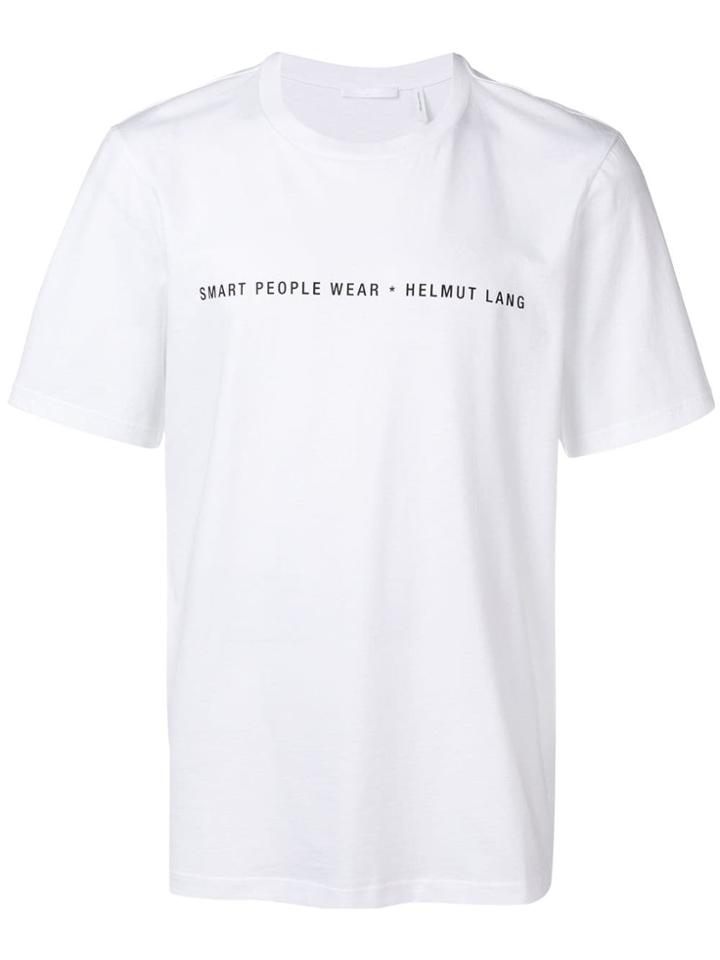 Helmut Lang Smart People Wear T-shirt - White
