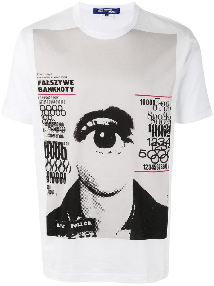 Junya Watanabe Comme Des Garçons Man - Printed T-shirt - Men - Cotton - M, White, Cotton