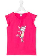 Karl Lagerfeld Kids Printed T-shirt, Girl's, Size: 16 Yrs, Pink/purple