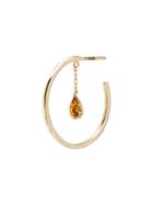 Yvonne Léon Creole Pampille Citrine Hoop Earring - Gold