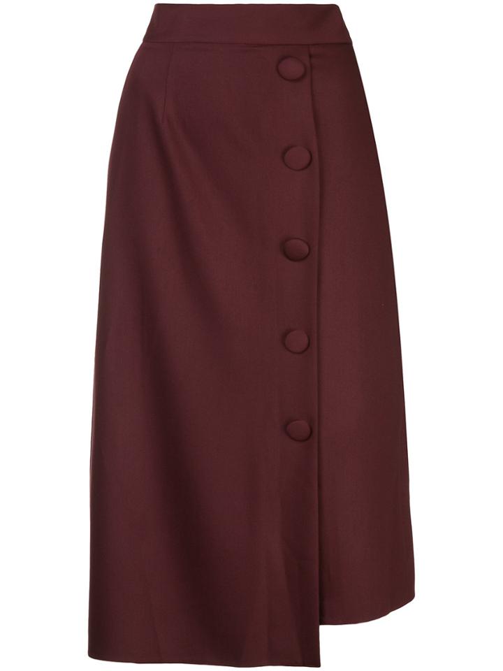 Liya High-waisted Skirt - Red