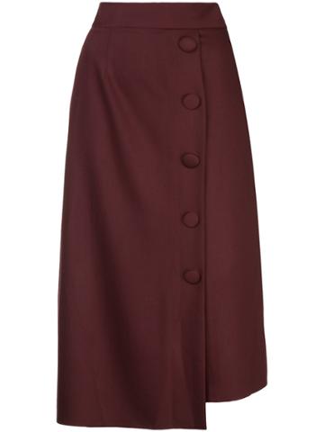 Liya High-waisted Skirt - Red