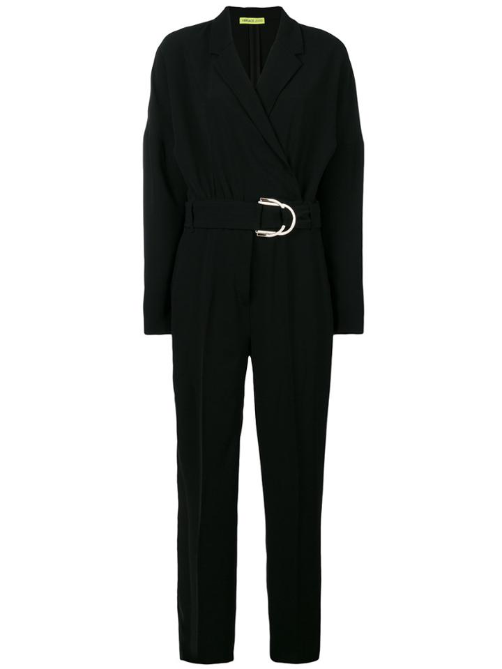 Versace Jeans Belted Jumpsuit - Black