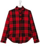 Lapin House Teen Checked Shirt - Red