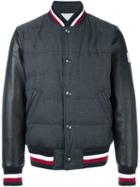 Moncler Gamme Bleu Striped Detail Bomber