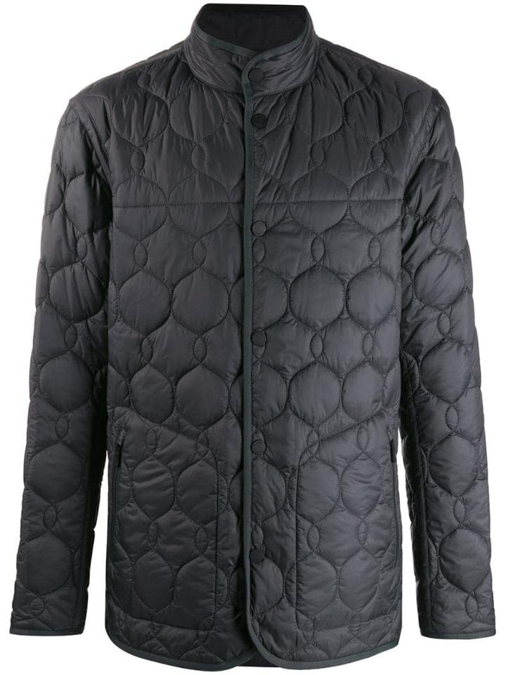 Z Zegna Long Sleeve Quilted Jacket - Grey