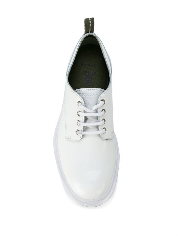 Pezzol 1951 Royal Navy Derby Shoes - White