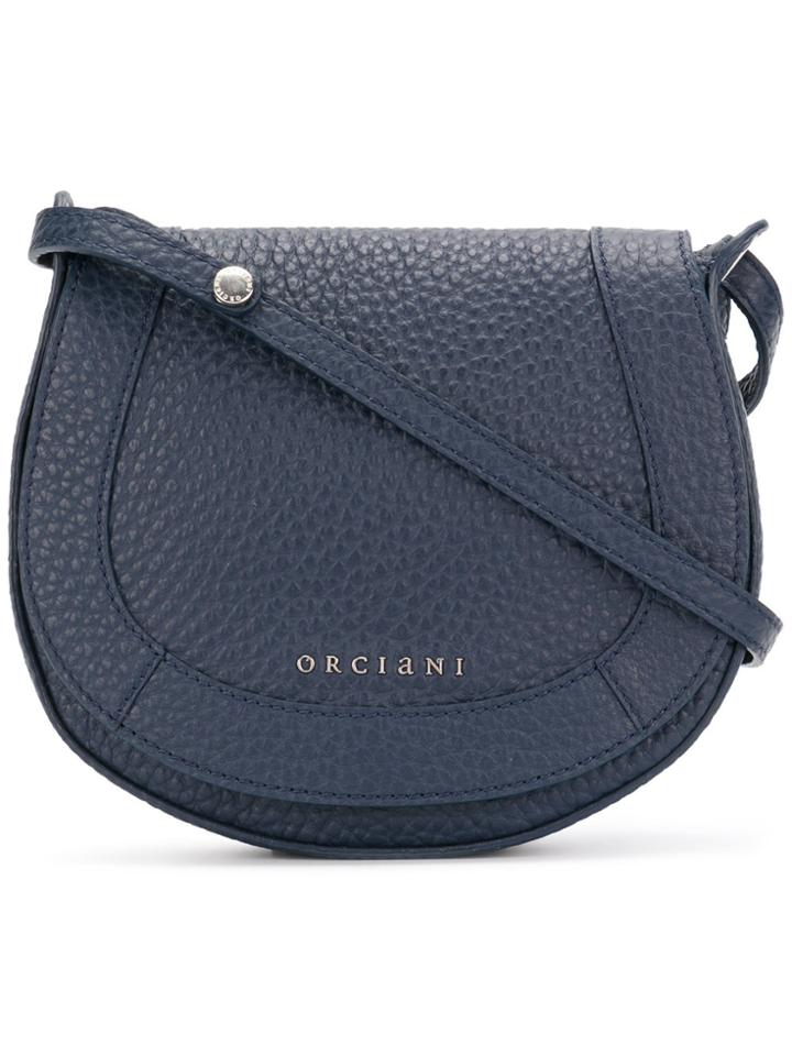 Orciani Circular Flap Shoulder Bag - Blue