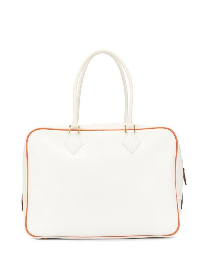 Hermès Pre-owned Plume Herrand 28 Tote - White, Orange