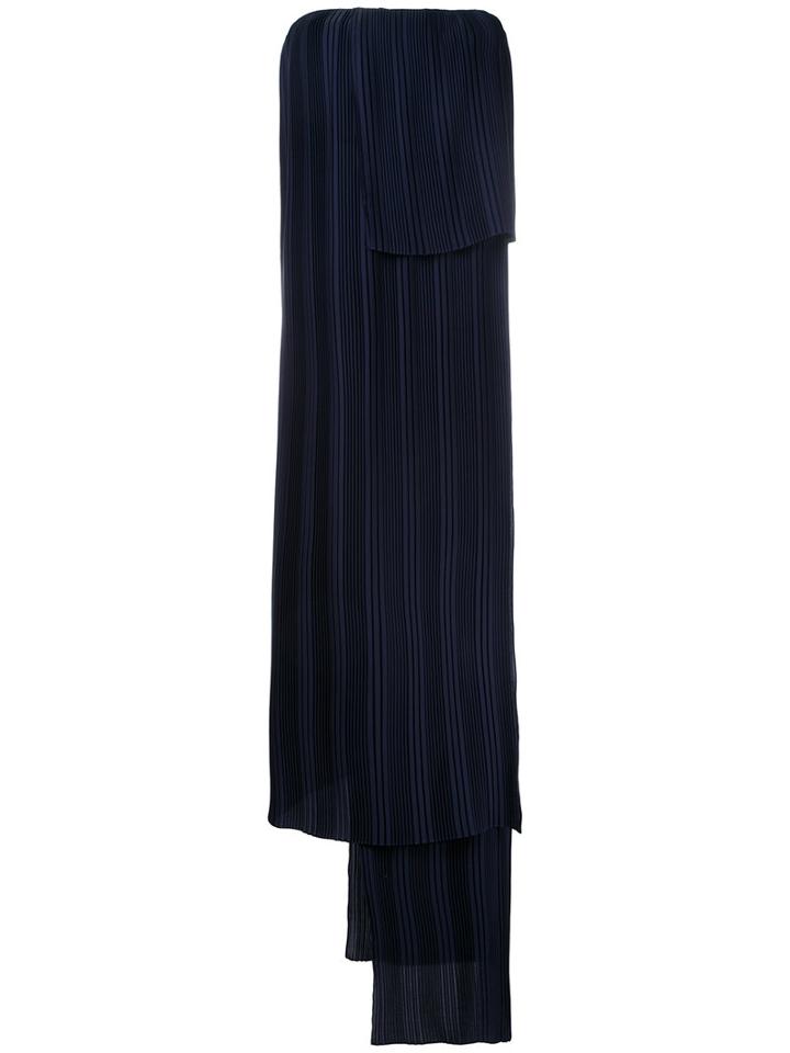 Dion Lee - Pleated Layered Dress - Women - Polyester - 8, Blue, Polyester