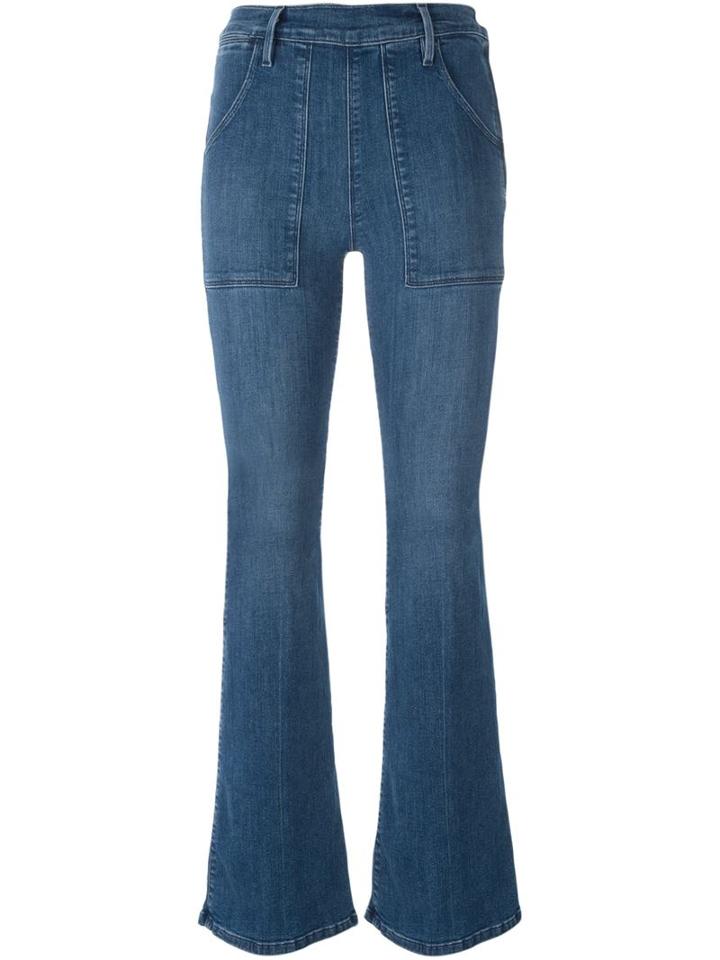 Frame Denim Bootcut Jeans, Women's, Size: 26, Blue, Cotton/polyester/spandex/elastane