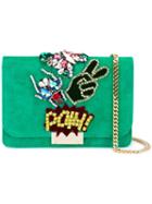Gedebe 'cliky' Shoulder Bag, Women's, Green, Calf Suede/glass/metal (other)