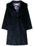 L'autre Chose Faux Fur Coat - Blue
