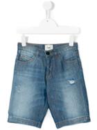 Fendi Kids - Denim Shorts - Kids - Cotton - 8 Yrs, Blue