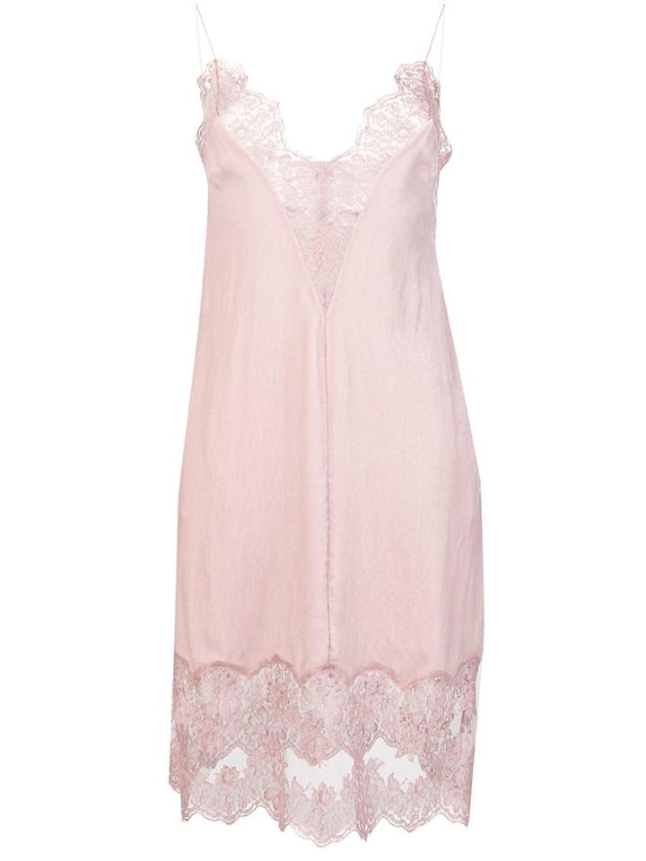 Stella Mccartney Lace Slip Dress - Pink & Purple