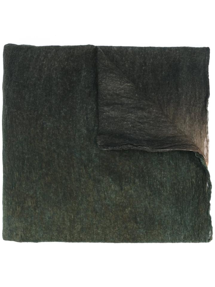 Faliero Sarti 'soffino' Scarf, Adult Unisex, Green, Silk/wool