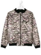 Kenzo Kids - Zebra Print Bomber Jacket - Kids - Viscose - 14 Yrs, Green