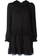Vanessa Bruno Athé Peasant Dress, Women's, Size: 40, Black, Polyester