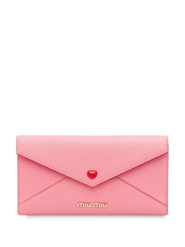 Miu Miu Envelope Wallet - Pink