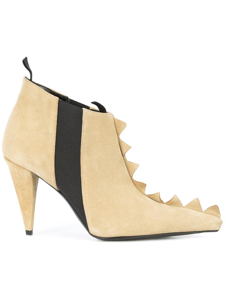 Loewe Zig Zag Ankle Boots - Brown