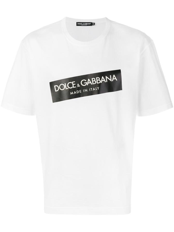 Dolce & Gabbana Branded T-shirt - White